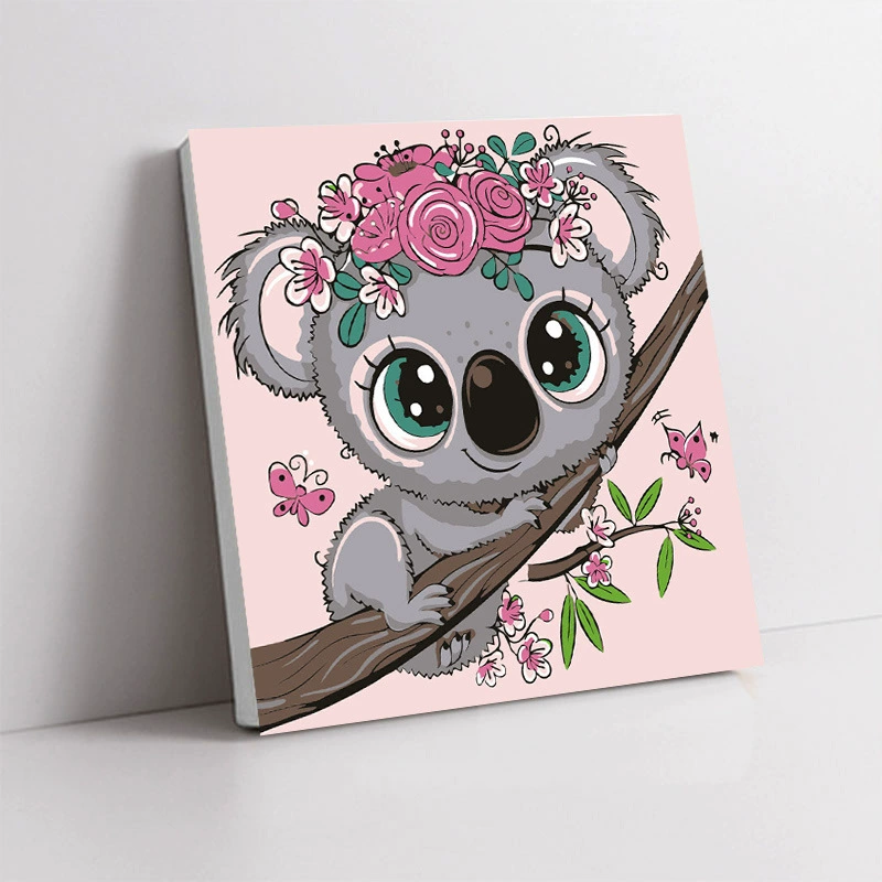 Handmade Acrylic Canvas Art Print, Square 20×20 / 30×30 cm, Sealed Backing, Giftable Designs