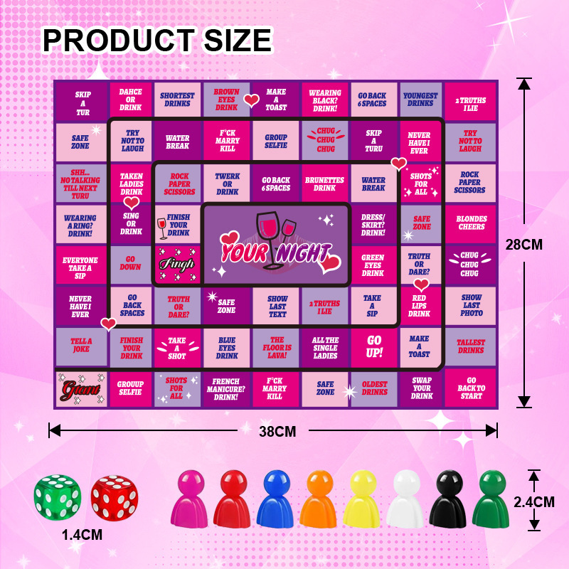 Cross-border Amazon Explosions AdultCouple Game Night Adult Party Drinking Desktop Board Game