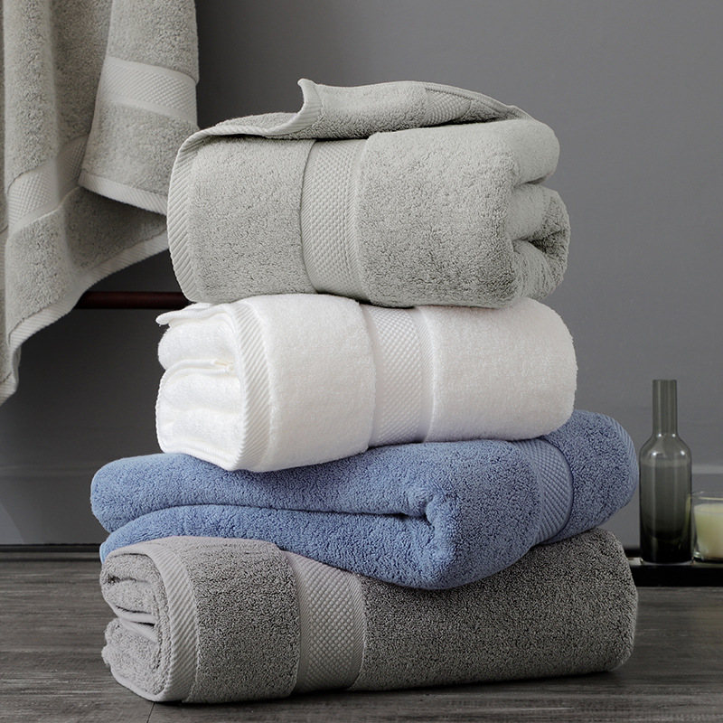 Pure Cotton Plain Color 32-Ply Thickened Hotel Bath Towel 650g, Extra Large and Soft, Suitable for Home Use, 80*160 Full Cotton Towel Pure Cotton Plain Color 32-Ply Thickened Hotel Bath Towel 650g, Extra Large and Soft, Suitable for Home Use, 80*160 Full Cotton Towel