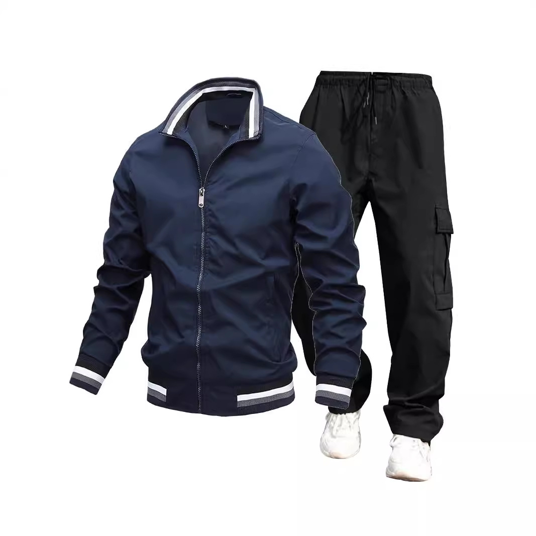 Herrenbekleidung 2024 neuer trendiger Herren-Herbst- und Winter-Freizeitmantel Modetrendmantel Herrenoberteile dünne Jacke Anzug_voghion.com