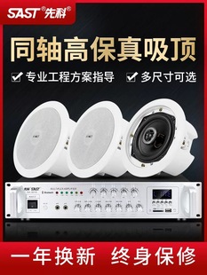 Xianke S4-1 Coaxial Bluetooth Ceiling Speaker Ceiling Ceiling Audio Set Shop Speaker Embedded Background