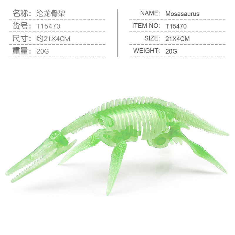 Transfronterizos de venta caliente simulación sólida modelo de cráneo de dinosaurio estático T. rex Velociraptor esqueleto arqueológico juguetes para niños