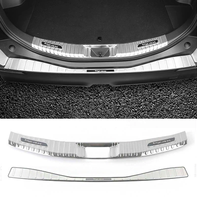 steel rear bumper guard – Other Car Modifications - bz4x-inner-outer-rear-guard-silver-black-label