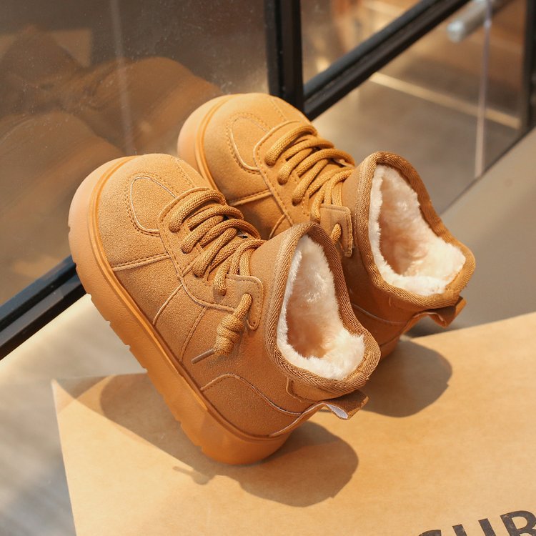 Mädchen-Schneestiefel 2025, dicke Fleece-Baumwollstiefel für den Winter, vielseitig, rutschfest, warme, weiche Sohle, kältebeständig_voghion.com