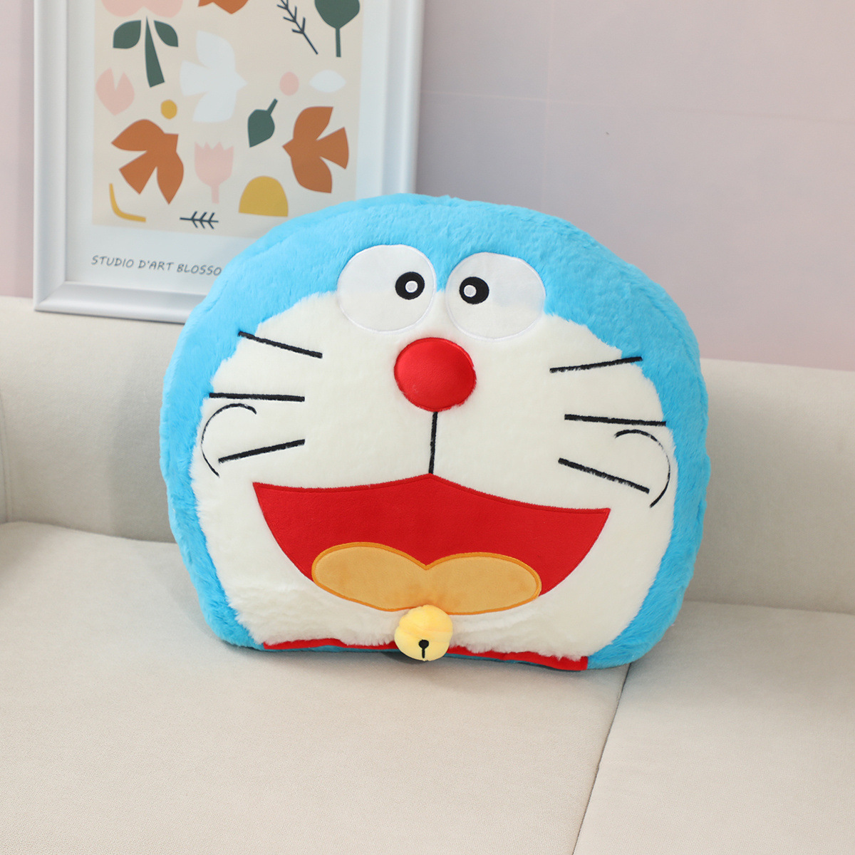 웃는 징글 고양이 베개