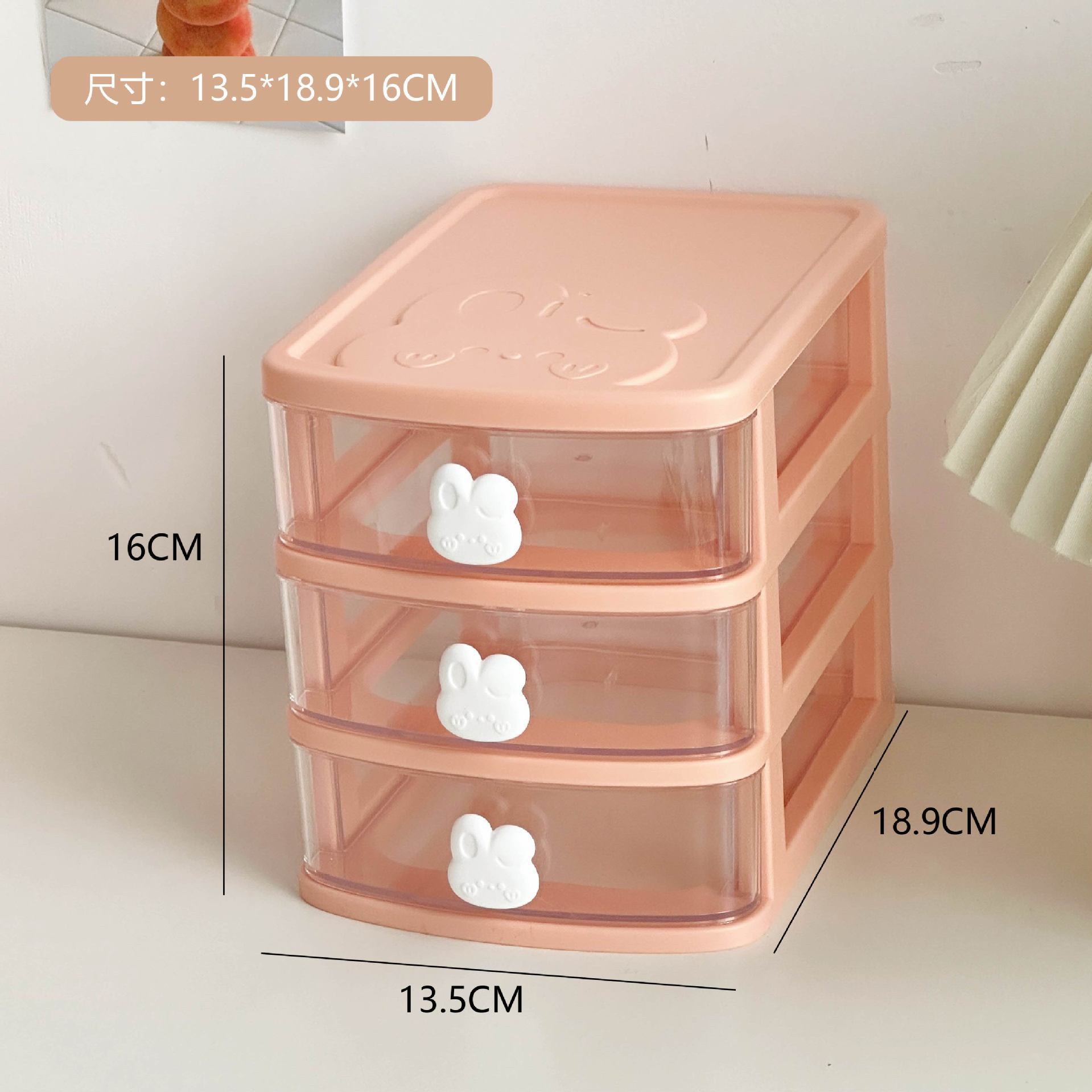 Organizador de escritorio con estantes y cajón, elevador para monitor o computadora.