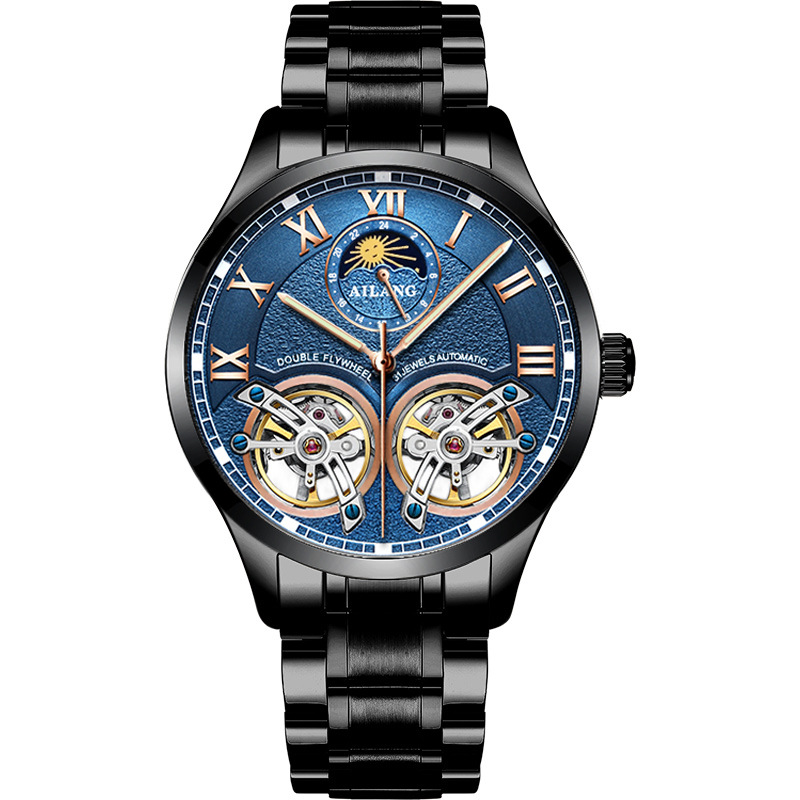 블랙 쉘 블루 페이스 스틸 스트립