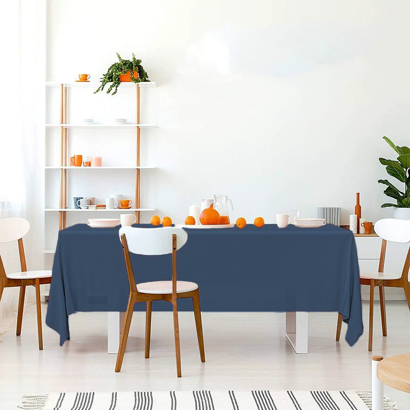 Mantel Desechable de Color Sólido, Mantel de Plástico PE Impermeable y Resistente al Aceite, Engrosado, para Hotel, Hogar, Fiesta, Venta al por Mayor, Mesa de Comedor