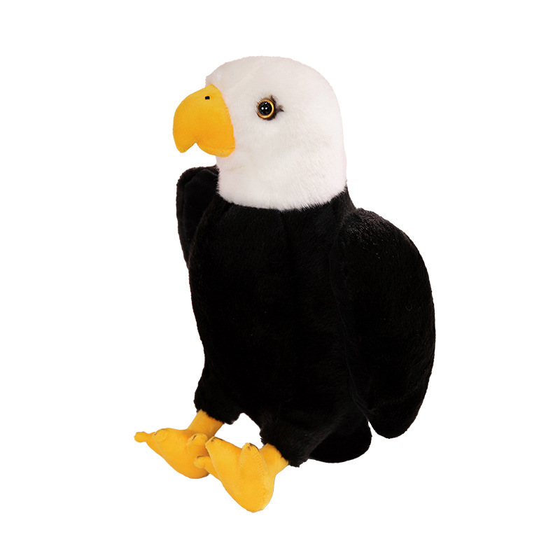 Simulación transfronteriza águila búho juguetes de peluche lindos pájaros muñecas decoración de la sala de estar para niños pacificadores muñecas