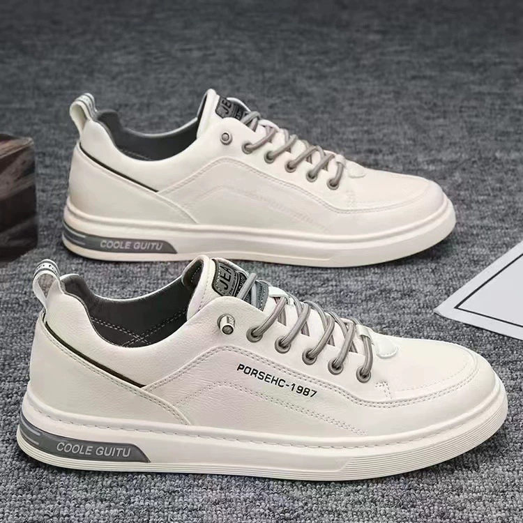 Мужская обувь весна демисезон для отдыха, универсальные кроссовки для кожаной обуви, 2026 год, корейский стиль