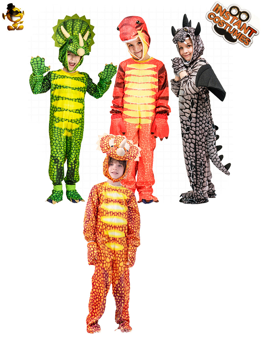 Disfraz de dinosaurio para niños para Halloween, disfraz de mascarada, disfraz de dinosaurio para fiestas de disfraces y juegos de rol. image 3
