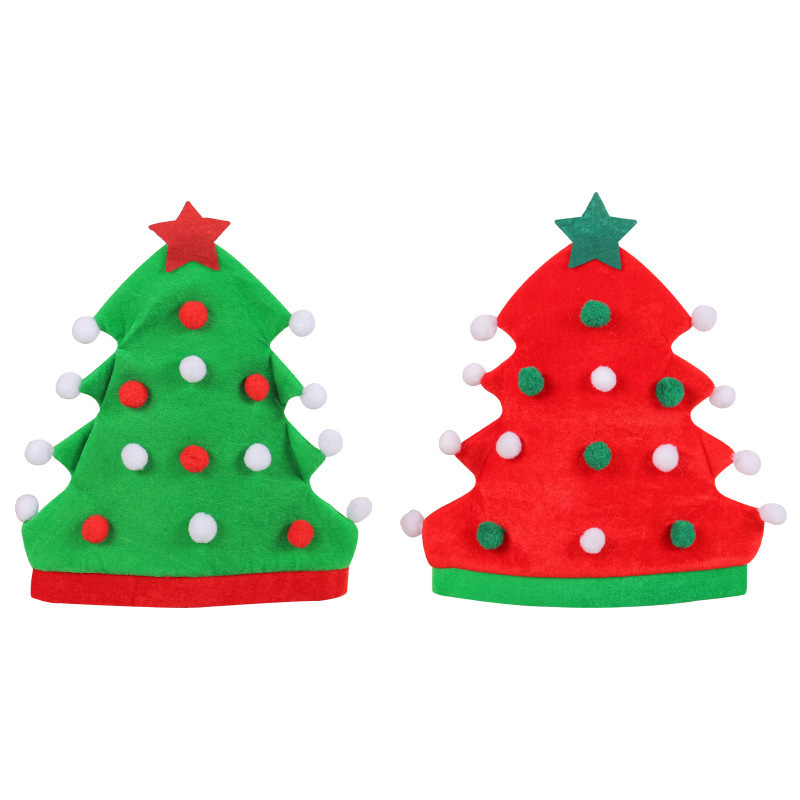 新型クリスマスツリー帽アマゾン創意クリスマス帽祝日パーティー精霊帽クリスマス帽子卸売り|undefined