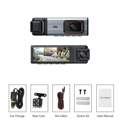 Cross-Border 4-Lens 4-Recording Dash Cam with Hd Night Vision 1080P, 360-Degree Wide-Angle Front, Rear, Left, and Right Car Dvr (Driving recorder) - 3-lens-wifi-version-s25