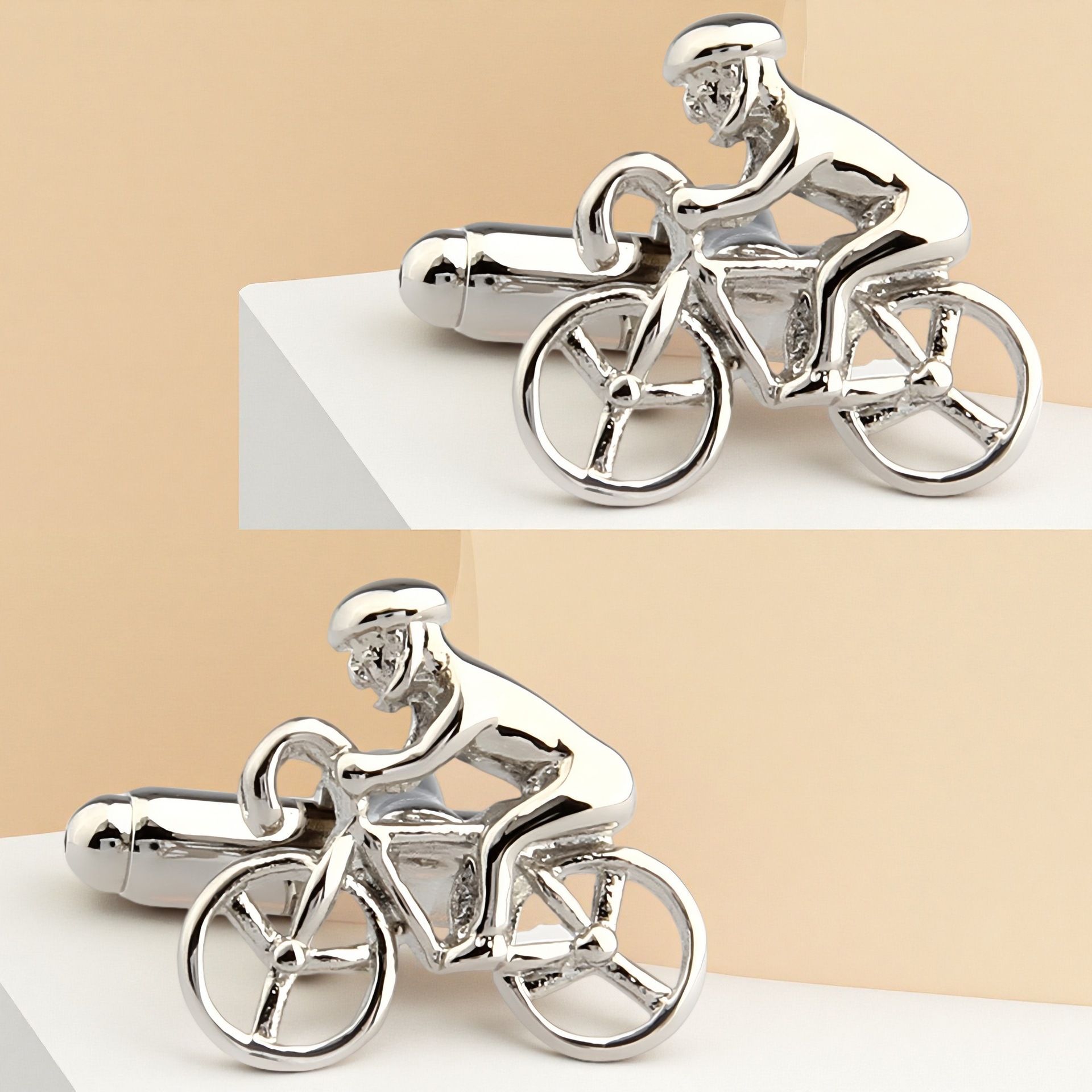 Bicycle Junior Bicycle Cufflinks French Men's Shirt Shirt Sleeve Nail Fun CUFFLINKS