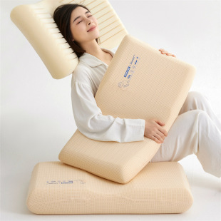 Adult Silicone Pillow Class A Neck Pillow Machine Washable Health Pillow Slow Rebound Memory Pillow Hotel Pillow Single Z