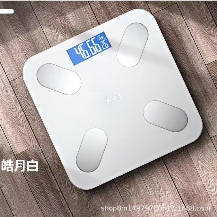 Báscula de grasa corporal para pérdida de peso Bluetooth inteligente y precisa medición de peso grasa carga corporal mujer hogar pequeña báscula electrónica