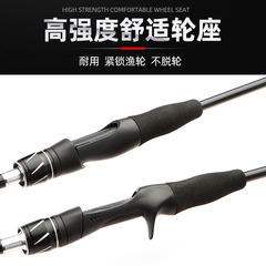 Bass rod for pike and perch, 2.1m, M/L, straight handle, carbon fishing rod, single lure rod