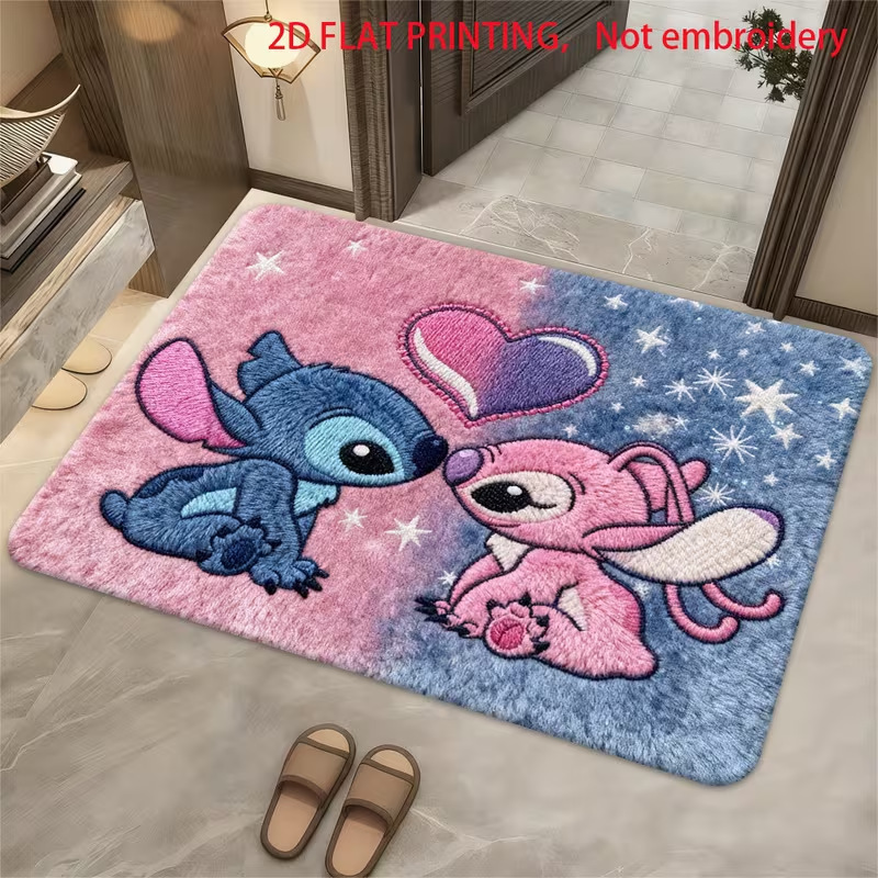 Transfronterizo Amazon adorable dibujos animados Steele, alfombra de cachemir espesa, alfombra resistente a la suciedad y fácil de cuidar