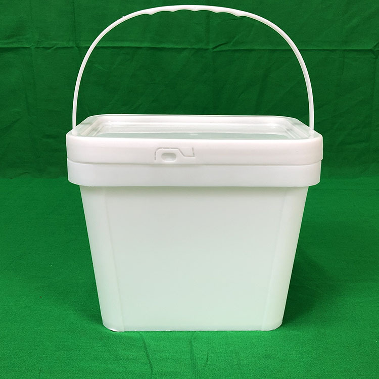 厂家供应3.5升pp塑料方桶3.5l肥料桶化工桶包装桶加厚食品级白色
