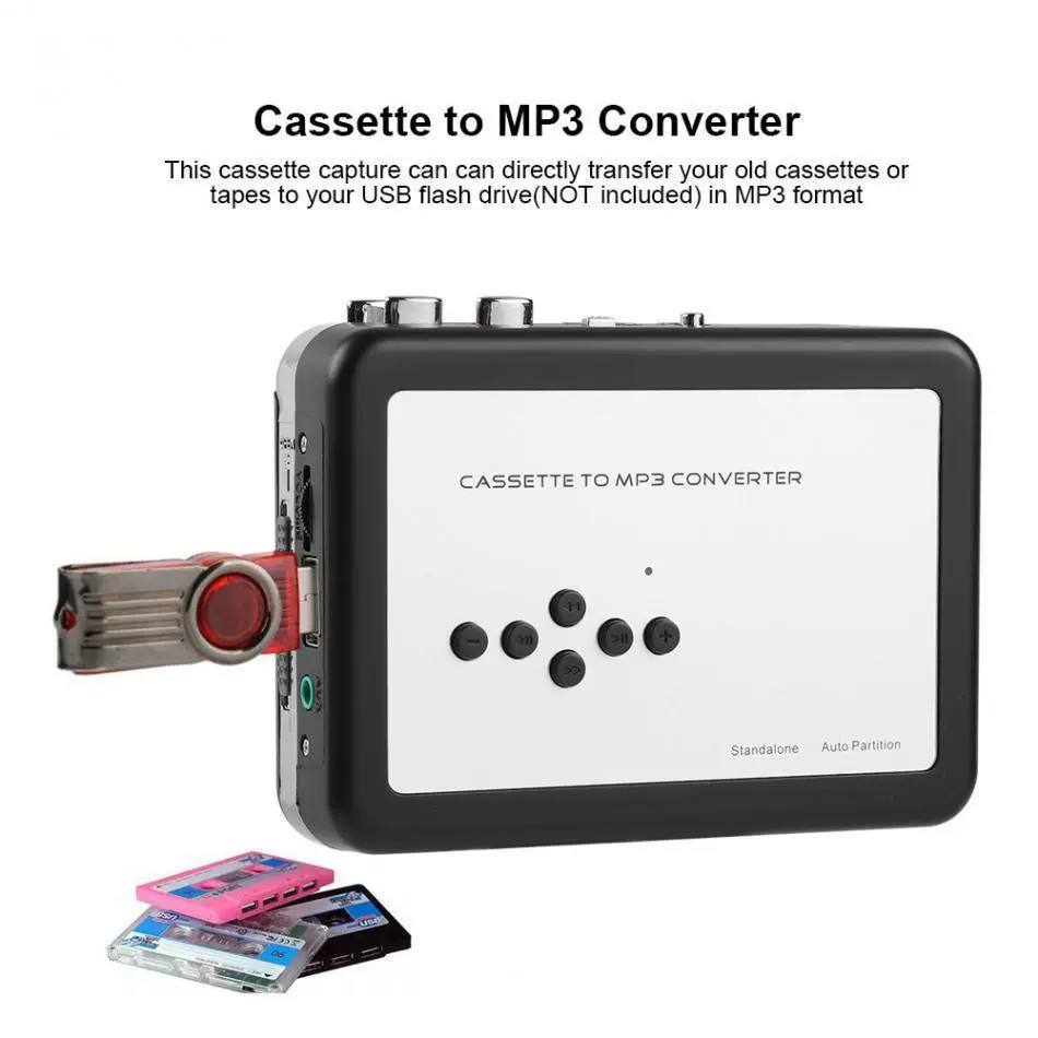 Высокоточный стерео кассетный станок USB-магнитная лента конвертер для ленты MP3 для ленты USB