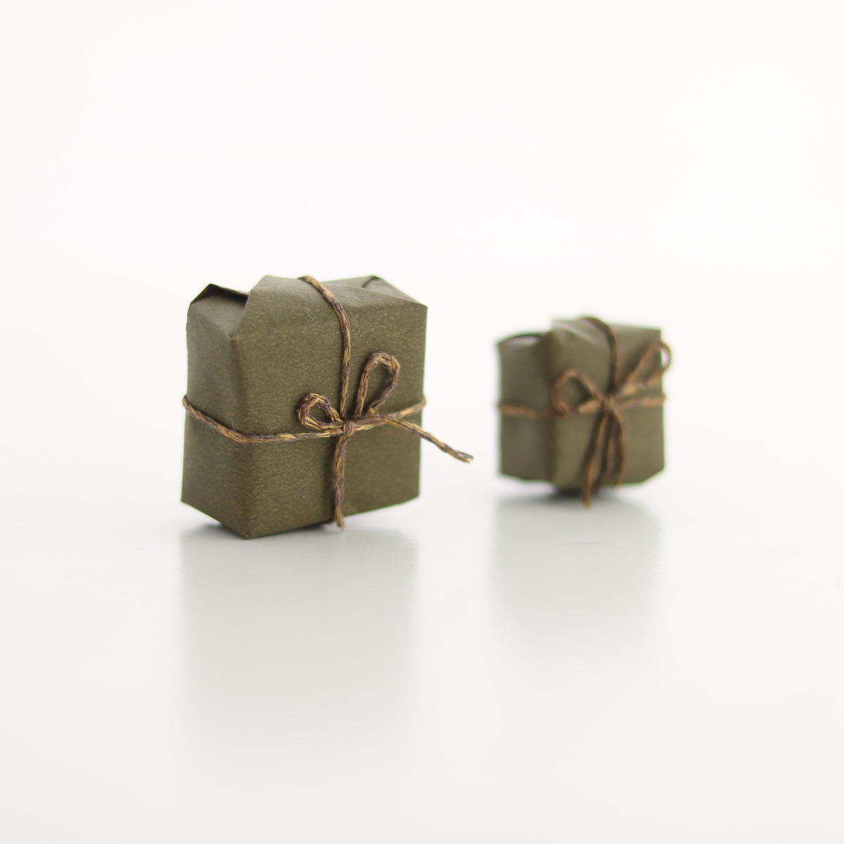 밀리터리 그린 선물 팩 중소형 6개/세트