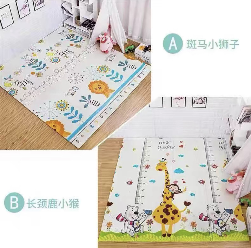 Almohadilla para gatear para bebé XPE plegable y engrosado para el hogar del bebé Almohadilla para gatear para la sala de estar Alfombrilla de espuma para niños insípida