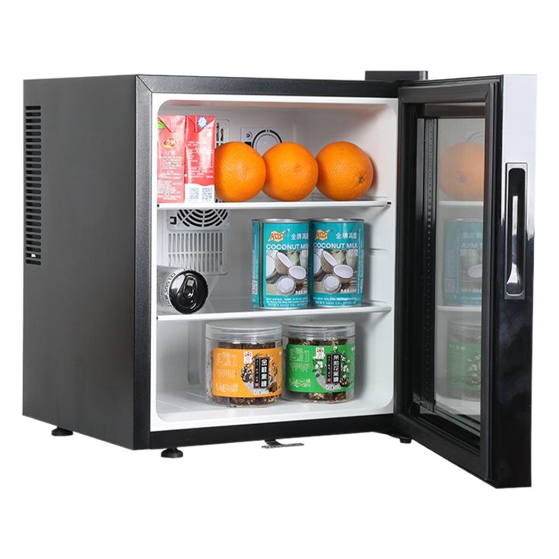 FUENTE fabricante BC-40A pequeño mini preservación refrigerada con cerradura electrónica refrigeración habitación de hotel pantalla mini refrigerador