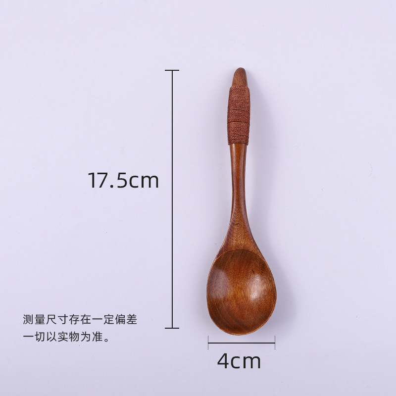 다크 브라운 라인 뾰족한 숟가락