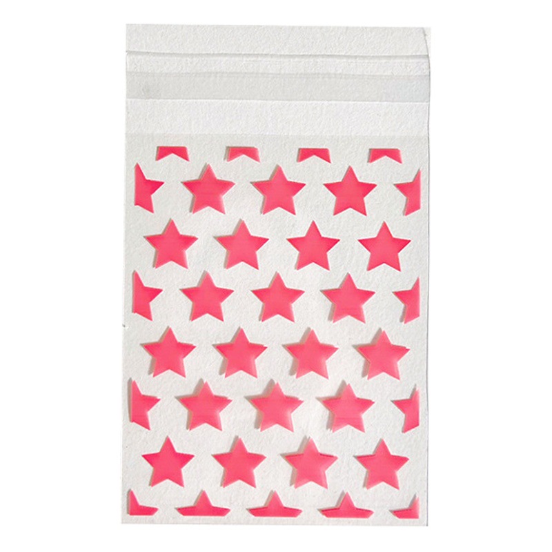 INS style Bolsa autoadhesiva de estrella transparente simple tarjeta Goo álbum tarjeta pequeña bolsa autoadhesiva de PVC bolsa de embalaje bolsa de clasificación de diario