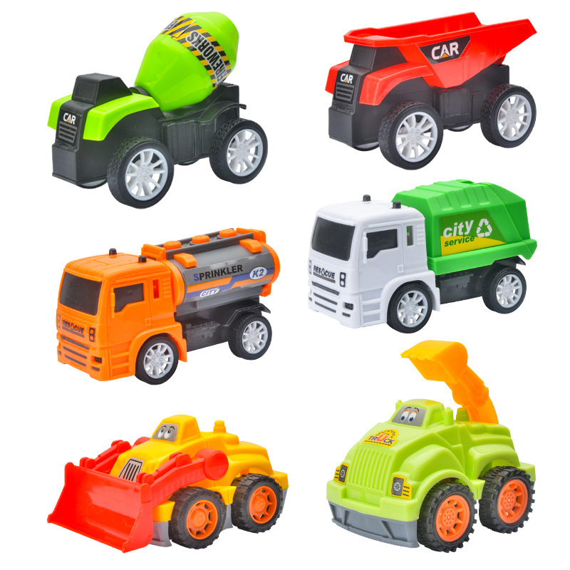Tire back juguete coche de los niños ingeniería vehículo excavadora mezclador traje excavadora supermercado regalo juguete