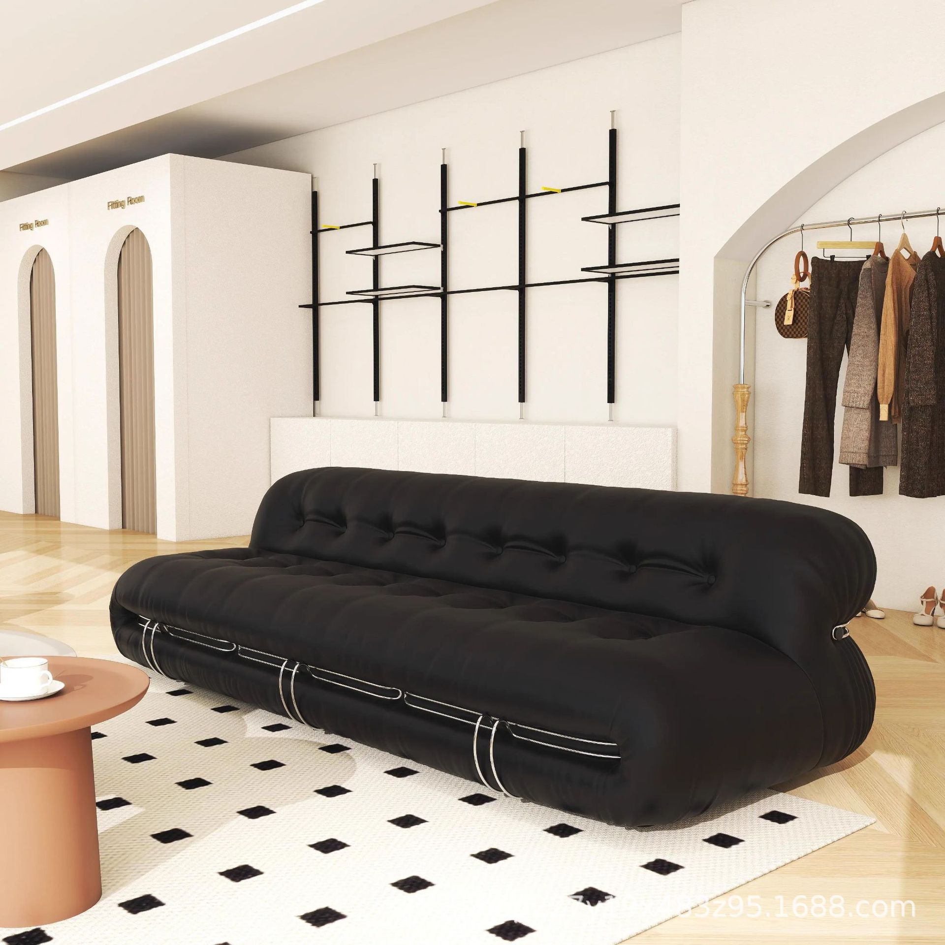 Shop Clothing Store Hippo Sofa B&B Hotel Designer Big Steel Tooth Reception Leisure Cashmere Sofa