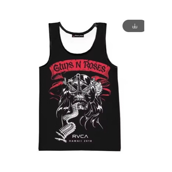 Rock Band Classic Sleeveless T-Shirt, Guns N' Roses Sleeveless T-Shirt, Hip Hop Trend Men's Vest