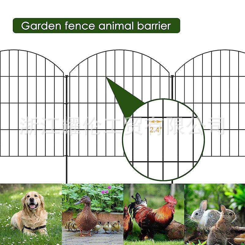 Arched Metal Garden Courtyard Guardrail Garden Fence Border Ground Pile Animal Barrier Outdoor Landscape Guardrail Fence Arched Metal Garden Courtyard Guardrail Garden Fence Border Ground Pile Animal Barrier Outdoor Landscape Guardrail Fence