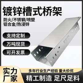 无锡小集防火镀锌电缆桥架100*50不锈钢热浸锌铝合金喷塑槽式线槽