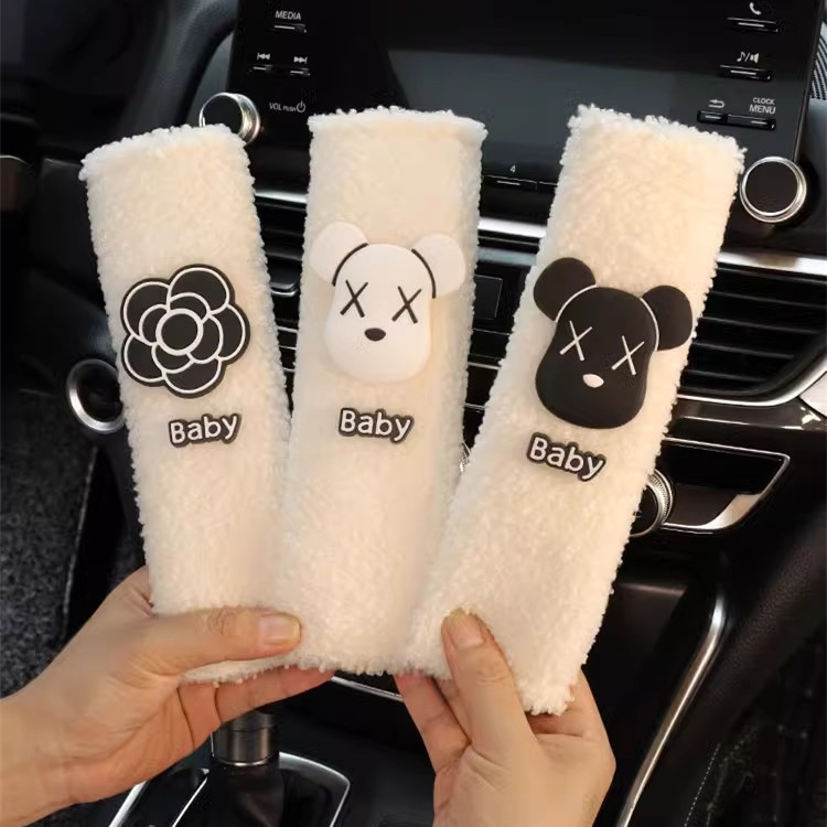 Funda Protectora de Felpa para Cinturón de Seguridad Felpa Decorativo