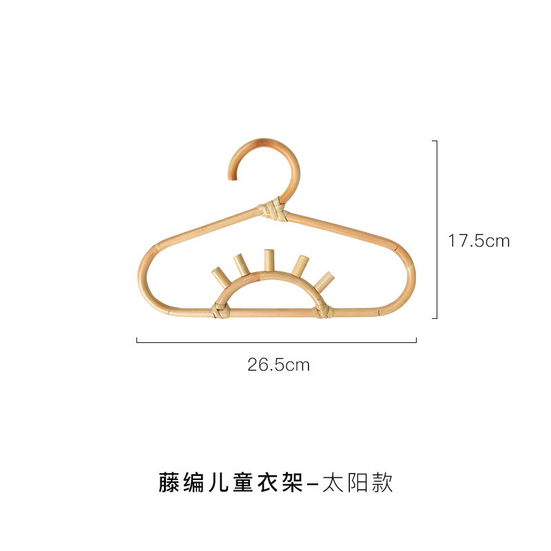 Hecho a mano ins Retro Ropa de ratán real y gancho de sombrero simple gancho de pared gancho de ropa decorativa gancho de ropa de pasillo gancho de niños