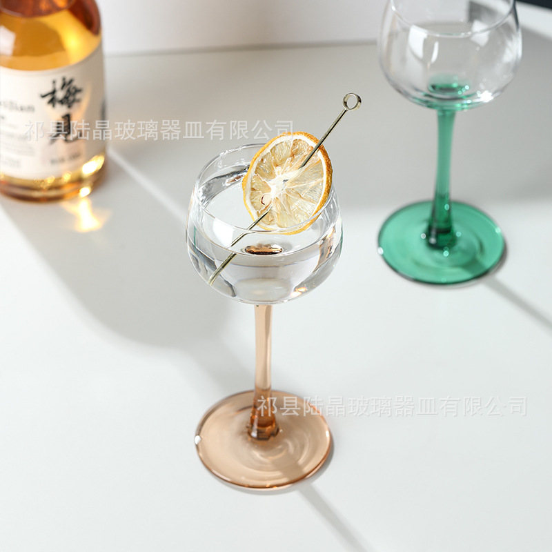 Copa de vino de estilo Alsacia color original copa de vino de color copa de cóctel vino de fruta dulce copa de vino