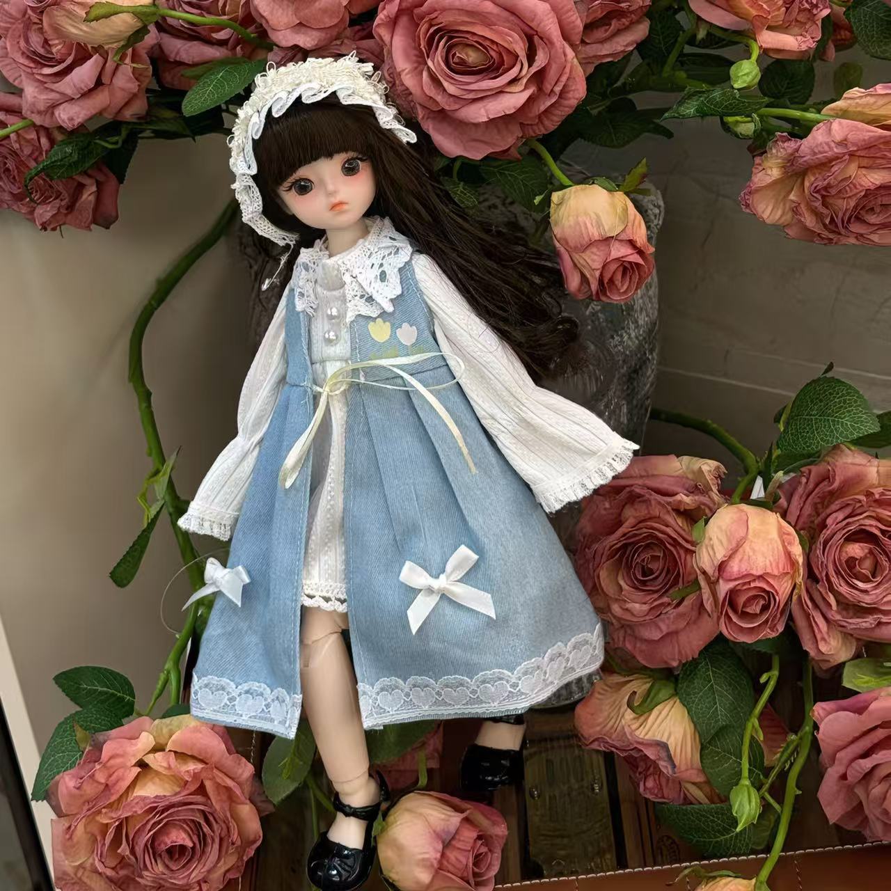 BJD muñeca 6 puntos ropa de bebé 30 cm ropa de princesa juego de juguetes para niñas juego completo de muñecas de fama en línea