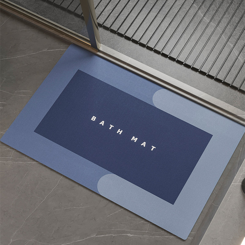現代のシンプルな新型珪藻泥マット浴室トイレ吸水滑り止めマット汚れ耐磨耗ドアマット代発|undefined