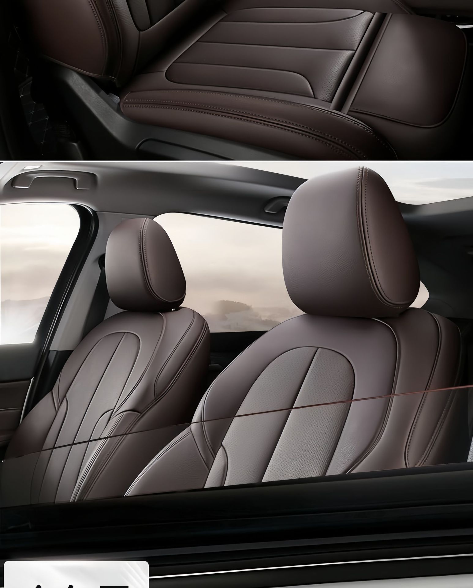 Full-cover genuine leather car seat covers for Beijing Hyundai Reina, YueDong, LingDong, Feista, MingTu, LangDong seat cushions
