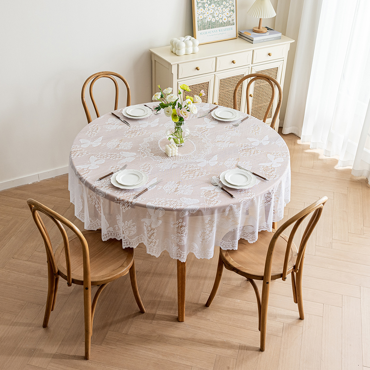 Amazonas transfronterizas tejer tela de mesa de encaje red ins hueco estilo americano idílico decoración de mesa de mesa cubierta tela de mesa