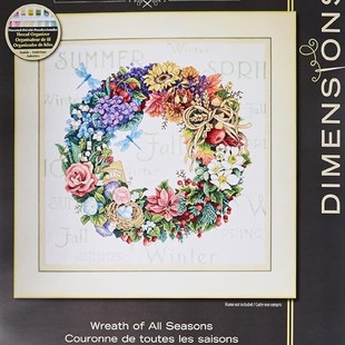 Dimensions 35040 Gold Collection Wreath of All Seasons Count