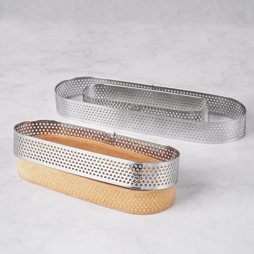 Stainless steel mousse ring, thickened punched cake ring, French baking cake mold, DIY baking tool tower ring