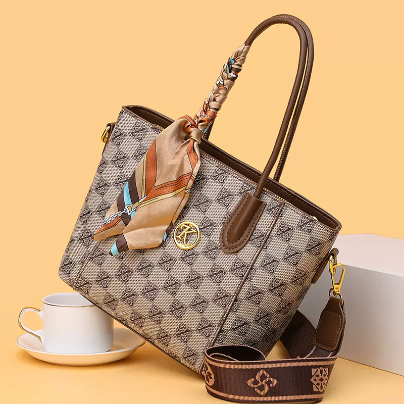 高级感女包2025新款潮流时尚百搭大容量单肩斜挎包大气花手提包