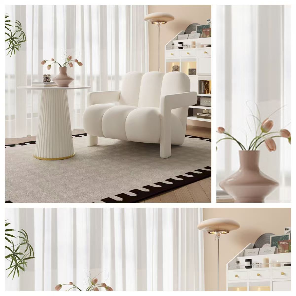 Diseñadores nórdicos de lujo ligero sillas casuales individuales, balcón del dormitorio de la Sala de estar, recepción simple, zona de descanso, sofás y sillas perezosas