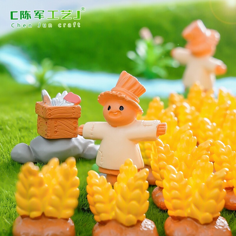 Miniature Creative Scarecrow Wheat Farm Garden Decoration DIY Ornament Accessories Miniature Mini Figurines Miniature Creative Scarecrow Wheat Farm Garden Decoration DIY Ornament Accessories Miniature Mini Figurines