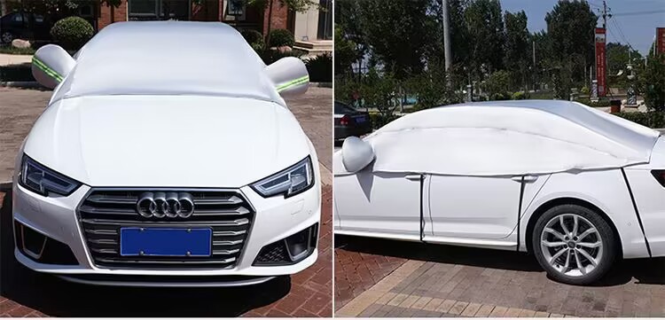 Car cover half cover front wind glass sunshade rain-proof sun-proof heat-proof snow-proof thickened large half cover