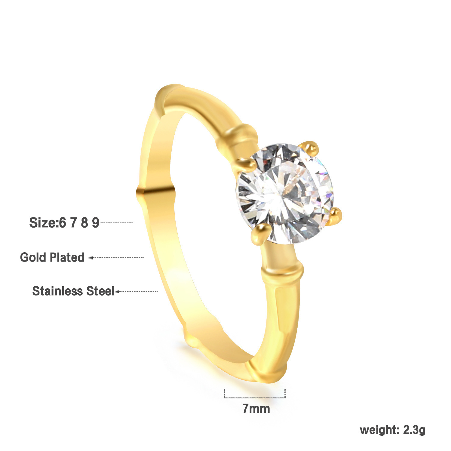 Sparkling Designer Ring For Women, Elegant And Comfortable Piece_voghion.com