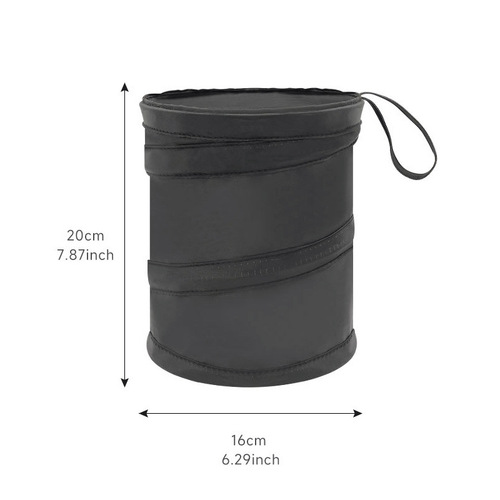 Cross-border best-selling car trash can—specialized hanging trash bin for cars, with a retractable, foldable, and portable trash bag.