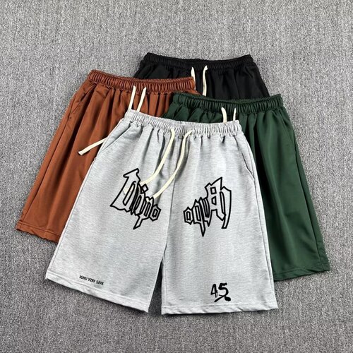 Men's Summer Basketball Drawstring Five-Pocket Pants, Versatile Large Size Casual Loose Pants, Wholesale and Foreign Trade